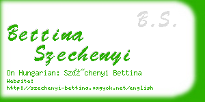 bettina szechenyi business card